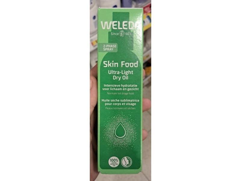 Weleda Skin Food Ultra-Light Dry Oil, 3.4 fl oz/100 mL
