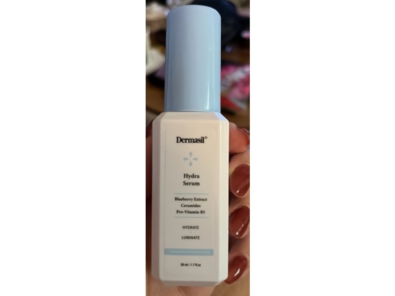 Dermasil Hydra Serum, Blueberry Extract + Ceramides + Pro-Vitamin B5, 1.7 fl oz/50 mL