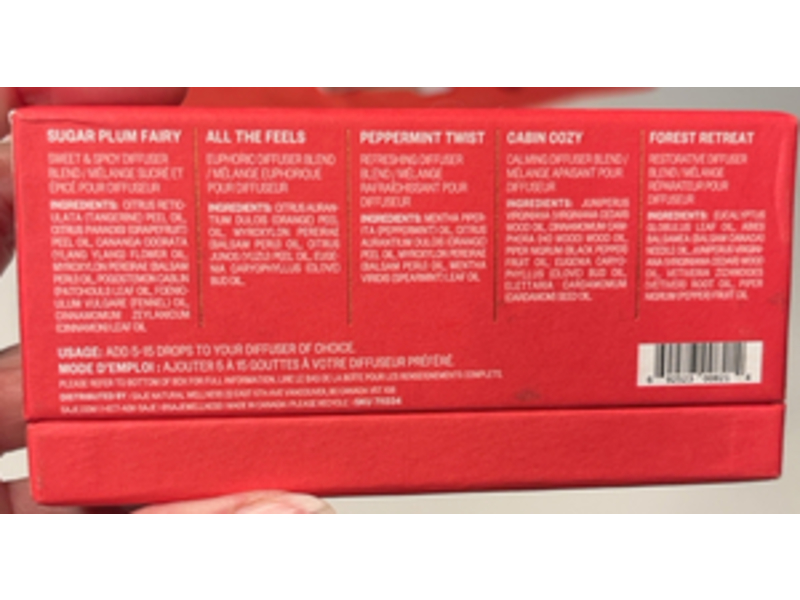 Saje Good Cheer Festive Diffuser Blend Collection, Pack Of 5