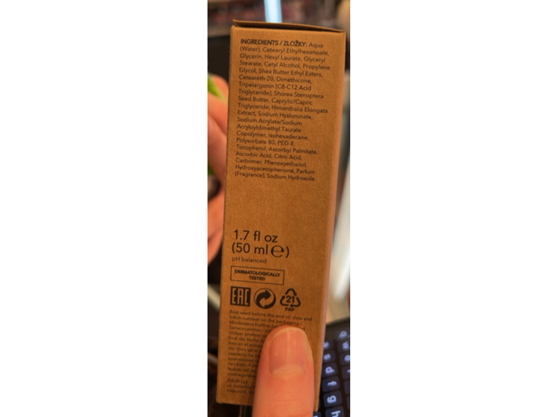 Ziaja Fit Moisturising Face Cream, 1.7 fl oz/50 mL