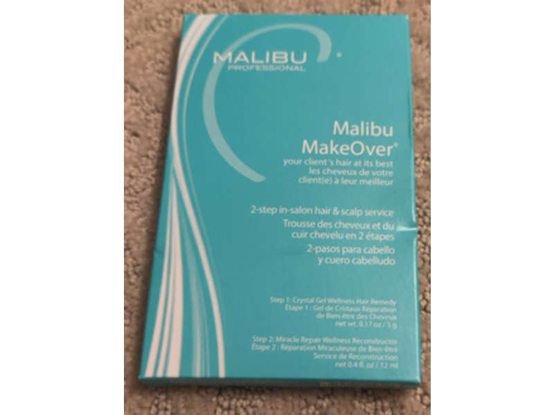 Malibu C MakeOver Hair Treatment Kit, 0.17 oz/5 g & 0.4 fl oz/12 mL