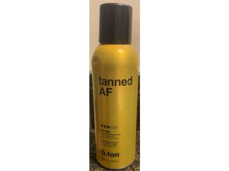B.tan Tanned Af Darkest Bronzing Mist, 7 fl oz/207 mL