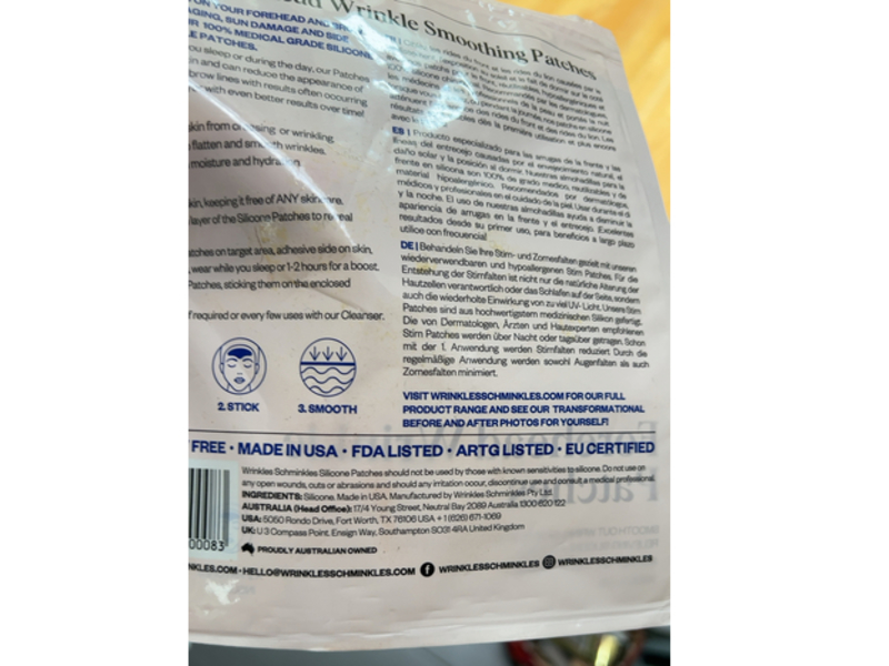 Wrinkles Schminkles Forehead Wrinkle Patches, 2 Count