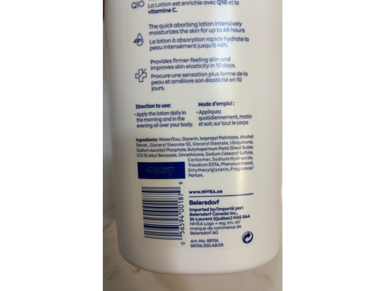 Nivea Q10 Plus Vitamin Firming Body Lotion, 1L