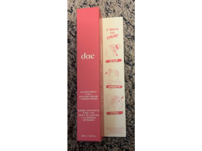 Dae 3-In-1 Styling Cream + Taming Wand, Cactus Fruit, 0.6 fl oz/20 mL