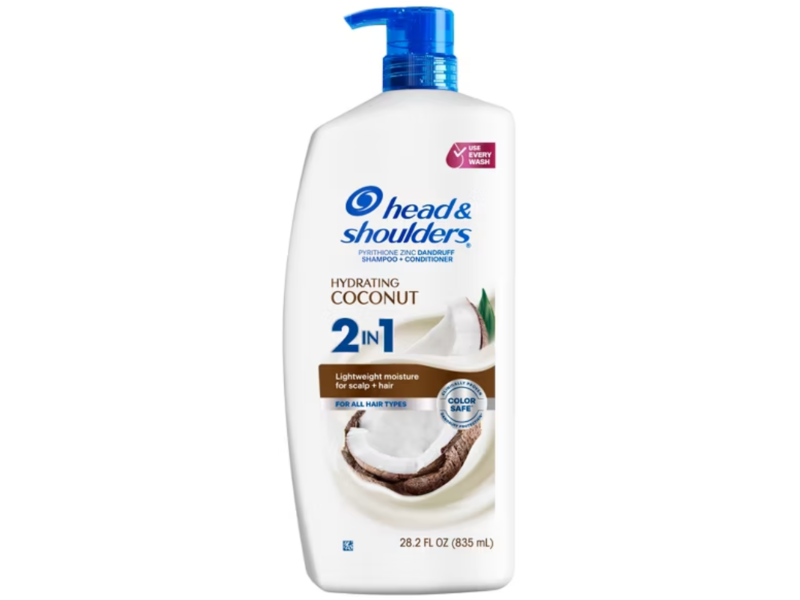 Head & Shoulders 2 In 1 Shampoo + Conditioner, Hydrating Coconut, 28.2 fl oz/835 mL