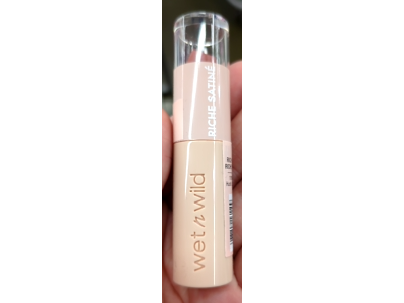wet n wild Mega Last Rich Satin Lip Color, Hush Lil' Beige, 0.11 oz