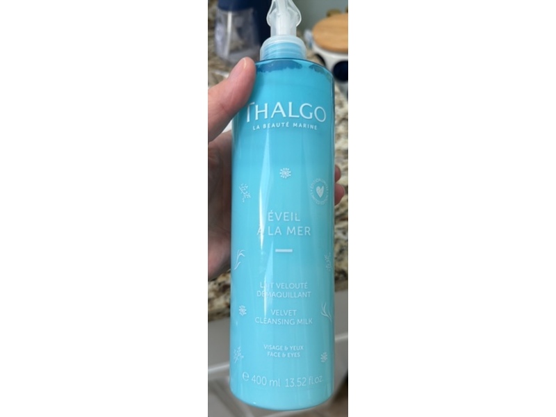 Thalgo Face&Eyes Velvet Cleansing Milk, Awakening To The Sea, 13.5 fl oz/400 mL