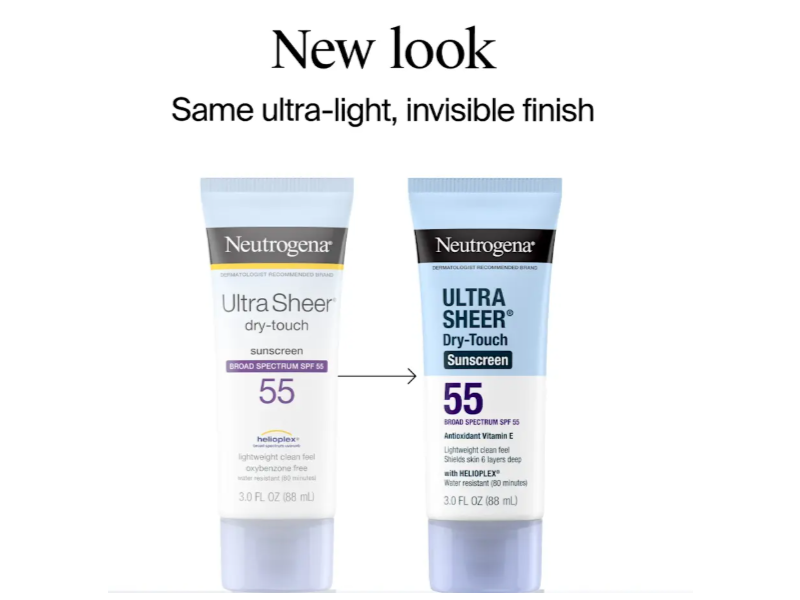 Neutrogena Ultra Sheer Dry-Touch Sunscreen Lotion Duo, SPF 55, Pack Of 2