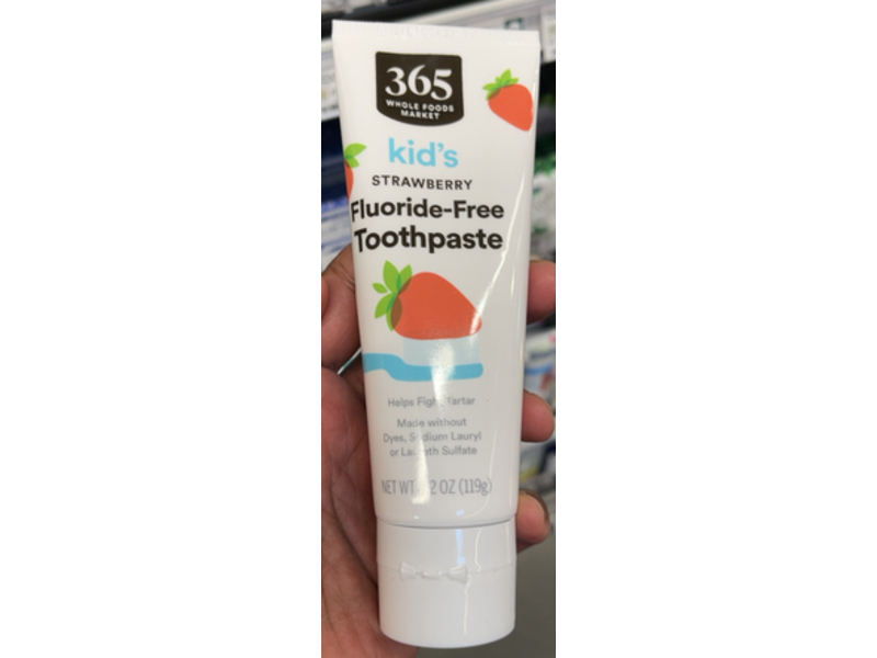 365 Whole Foods Market Kid's Strawberry Toothpaste, 4.2 oz/119 g