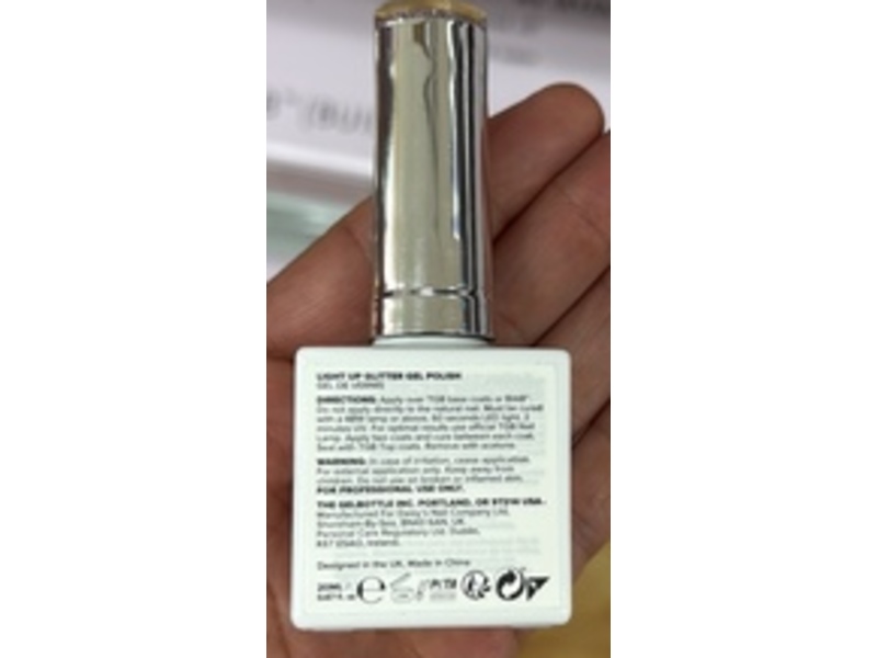 The GelBottle Inc Glitter Gel Colour, Delulu, 0.7 fl oz/20 mL