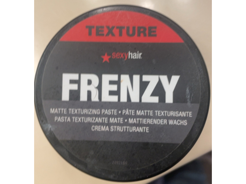 Sexy Hair Frenzy Matte Texturizing Paste, 2.5 oz