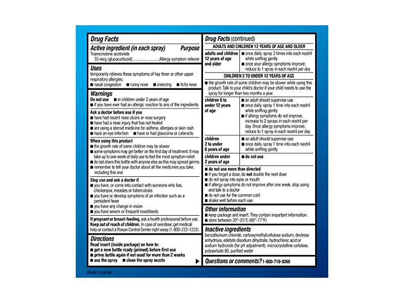 Amazon Basics Nasal Allergy Spray, 0.57 fl oz/16.9 mL, 2 Count