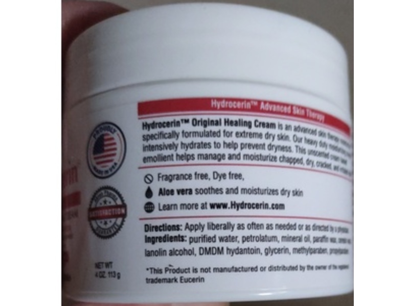 Hydrocerin Original Healing Cream, 4 oz/113 g