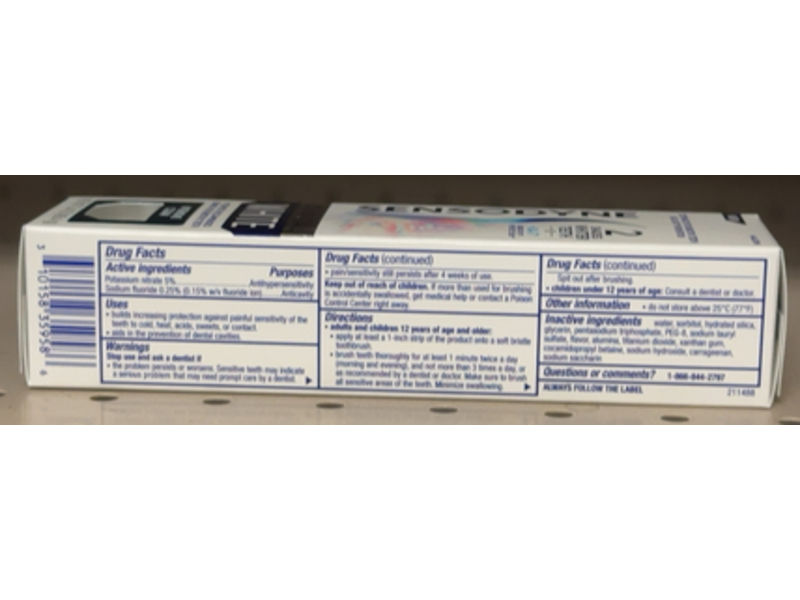 Sensodyne Clinical White Intensive Clean Toothpaste, 3.4 oz/96.4 g, Pack Of 3