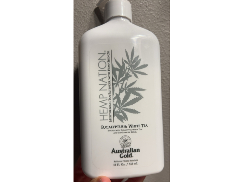 Australian Gold Hemp Nation Moisturizing Tan Extender, Eucalyptus & White Tea, 18 fl oz/535 mL