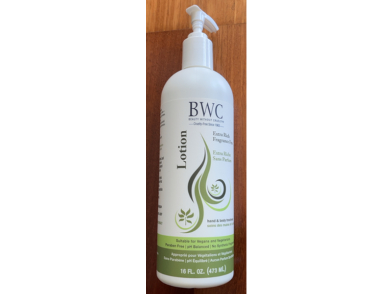 BWC Extra Rich Hand And Body Treatment Lotion, 16 fl oz/473 mL