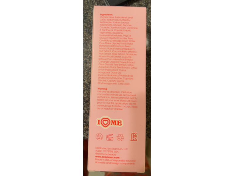 Kiramoon Silkie Rinse Gentle Hydrating Facial Cleanser, Ceramide + Rose Water, 6 oz/180 mL