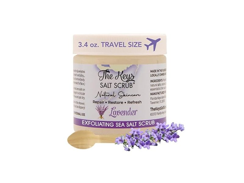 The Keys Salt Scrub Sea Salt Scrub, Lavender, 3.4 oz