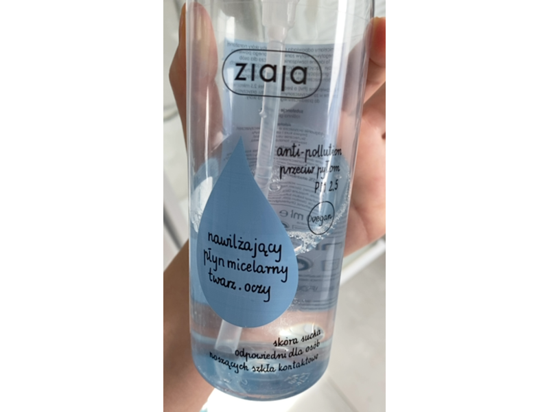 Ziaja Makeup Removal Moisturizing Micellar Fluid For Face & Eyes, 390 mL