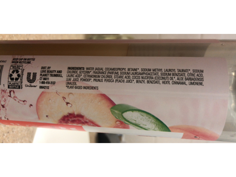 Love Beauty & Planet Body Wash, White Peach & Aloe Vera, 20 fl oz