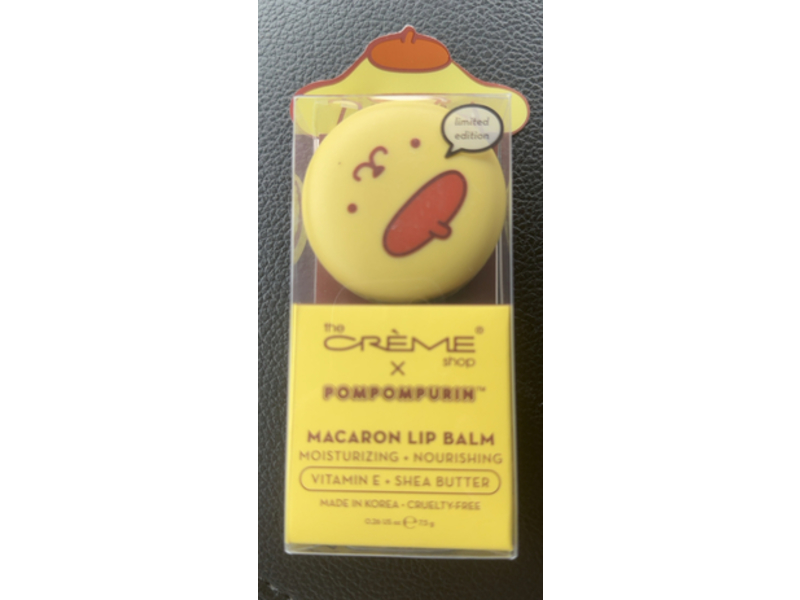 The Creme Shop x Pompompurin Macaron Lip Balm, Caramel Pudding, 0.26 oz/7.5 g