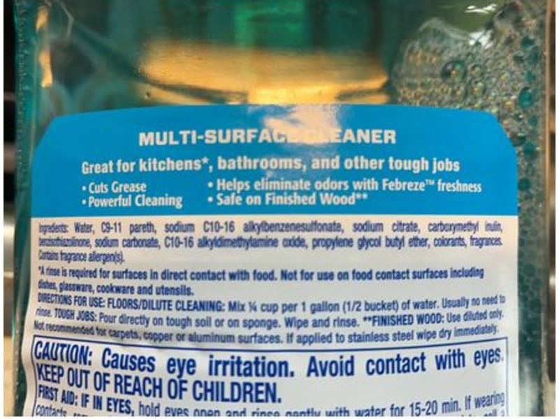 Mr. Clean Multi Surface Cleaner, 45 fl oz/1.33 L, Pack Of 2