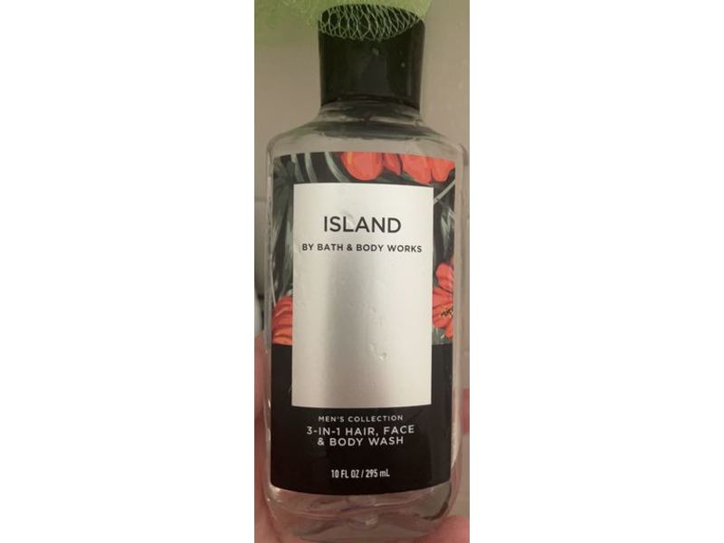 Bath & Body Works Men's Collection 3-In-1 Hair, Face & Body Wash, Island, 10 fl oz/295 mL, Pack Of 2