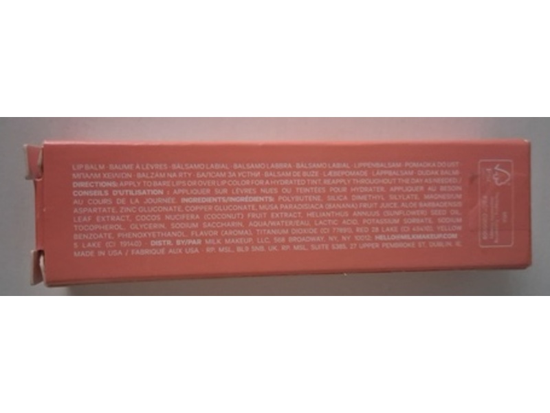 Milk Makeup Balmade Hydrating Tinted Lip Balm, Ion-Light Pink, 0.40 fl oz/12 mL