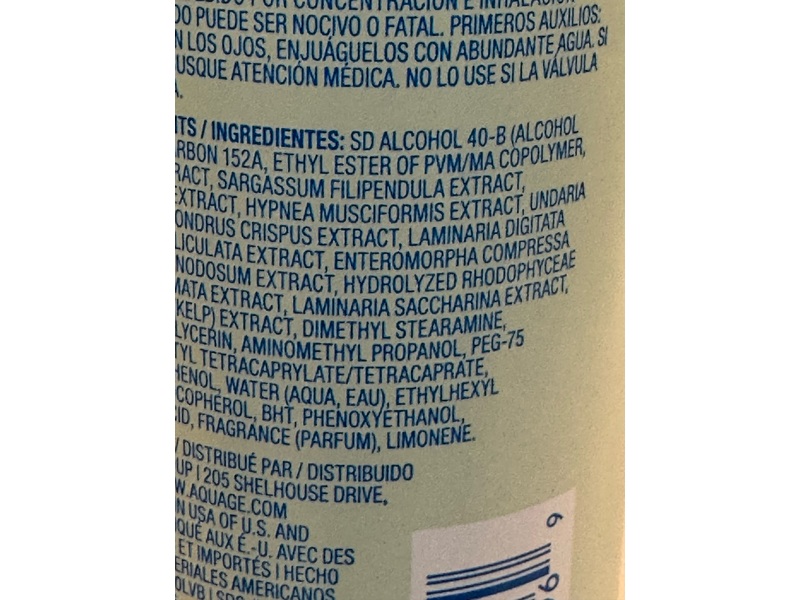 Aquage Finishing Spray Ultra Firm Hold, 10 fl oz/284 g