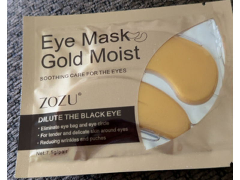 Zozu Gold Moist Eye Mask, 7.5 g/Pair