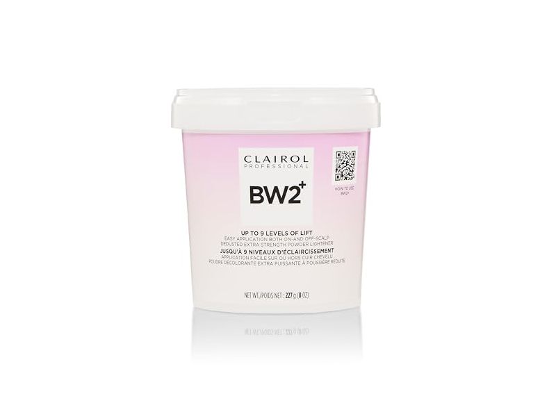 Clairol Professional BW2+ Dedusted Extra Strength Powder Lightener, 8 oz/227 g