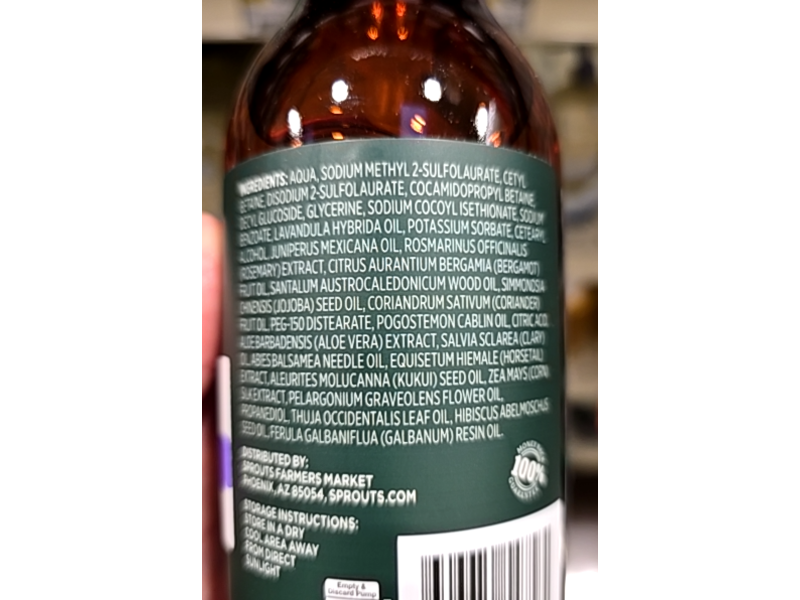 Real Root By Sprouts Moisturizing Hand Wash, Lavender Rosewood, 12 fl oz/354 mL