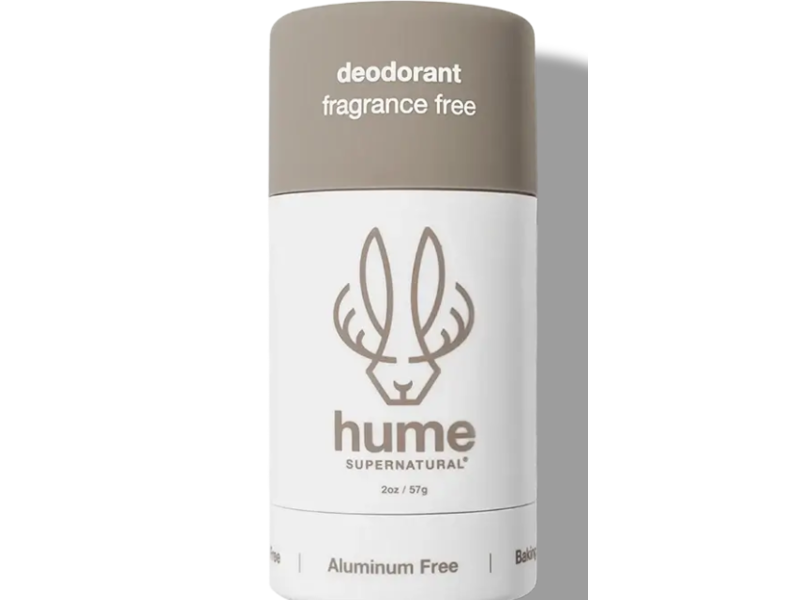Hume Supernatural Deodorant, Fragrance Free, 2 oz/57 g