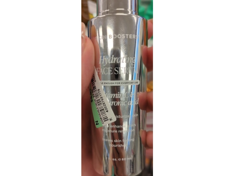 Skin Boosters Hydrating Face Serum, Vitamin C And Hyaluronic Acid, 2 fl oz/60 mL