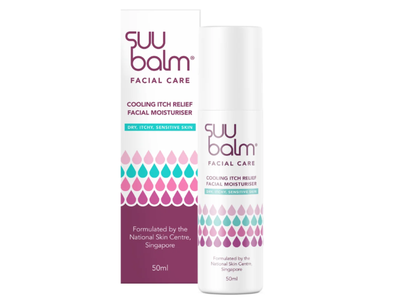 Suu Balm Cooling Itch Relief Facial Moisturiser, 50 mL