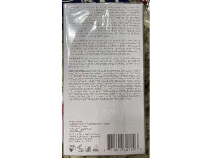 U Beauty Resurfacing Compound, 1.0 fl oz/30 mL