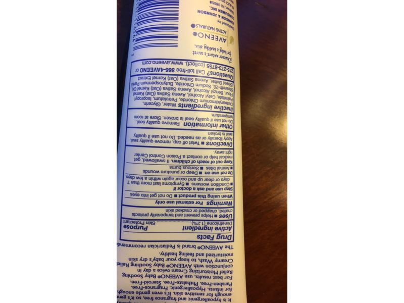 Aveeno Baby Soothing Relief Moisture Cream, 8 oz (226 g)