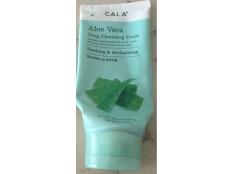 Cala Deep Cleansing Foam, Aloe Vera, 4.1 fl oz/120 g