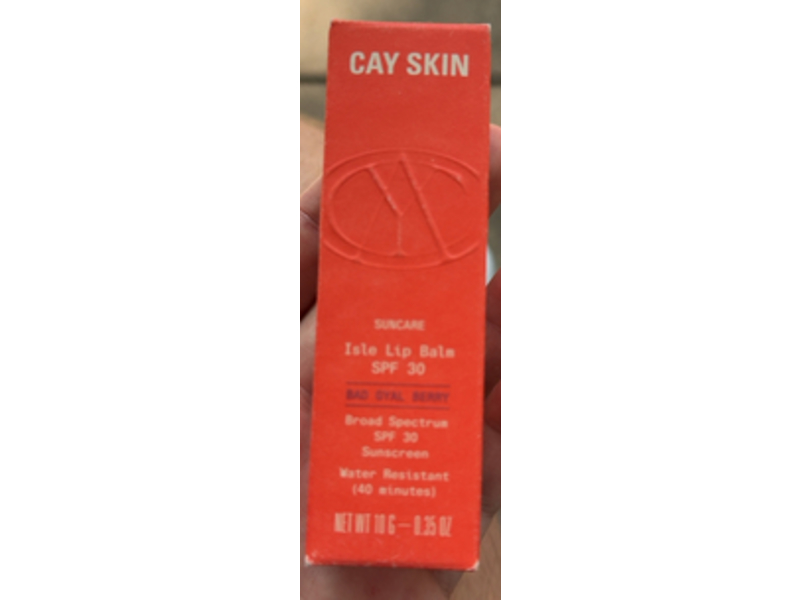 Cay Skin Isle Lip Balm, SPF 30, Bad Gyal Berry, 0.35 oz/10 g