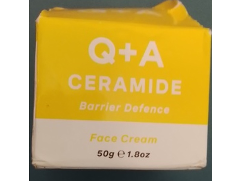 Q+A Ceramide Barrier Defence Face Cream, 1.8 oz/50 g