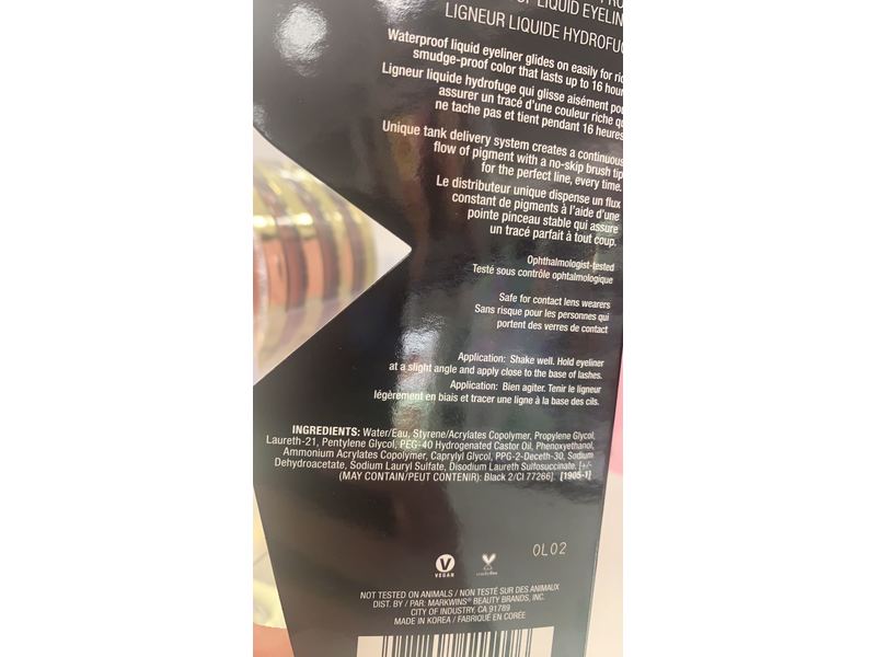 Wet N Wild Breakup-Proof Waterproof Liquid Eyeliner, 0.03 fl oz/0.9 mL