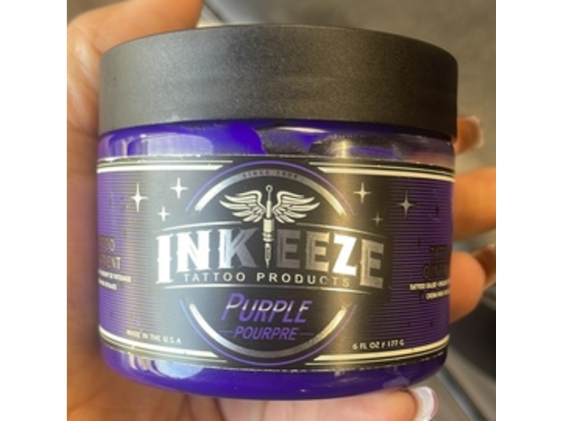Ink-Eeze Purple Tattoo Ointment, Purple, 6 oz/177 g