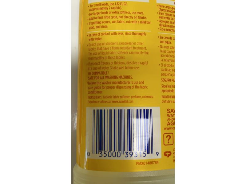Suavitel Fabric Conditioner, Morning Sun, 15.2 fl oz/450 mL