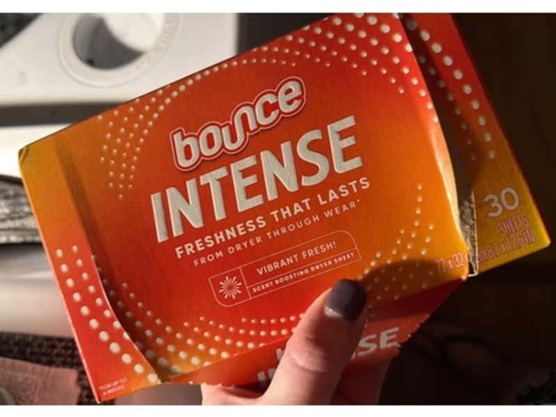 Bounce Intense Dryer Sheet, Vibrant Fresh, 30 Count