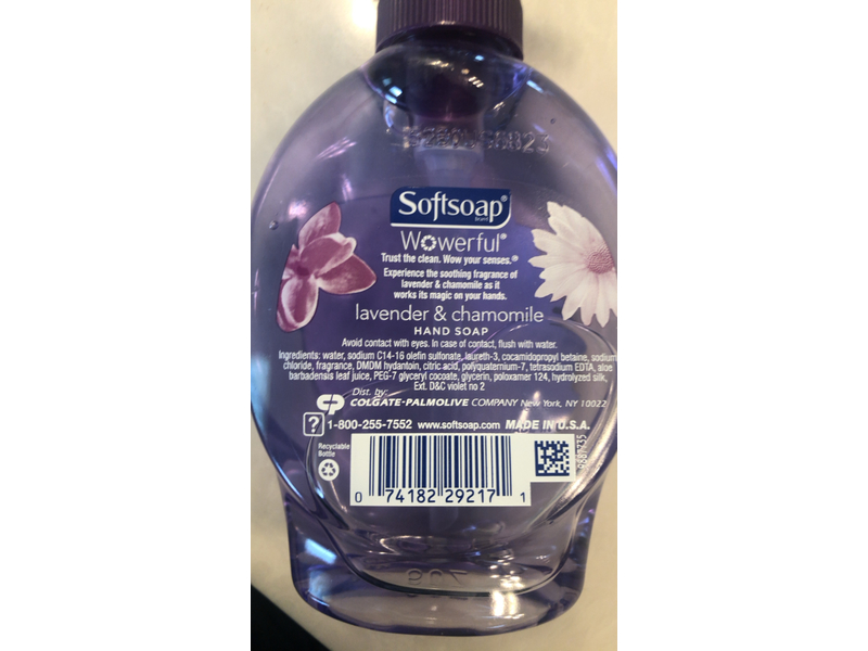 Softsoap Hand Soap, Lavender & Chamomile, 7.5 fl oz/221 mL