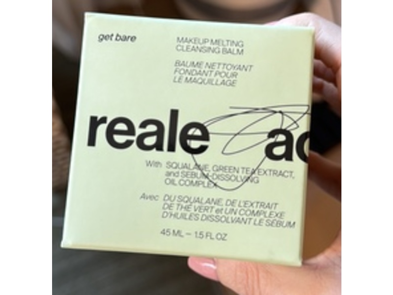 Reale Get Bare Makeup Melting Cleansing Balm, 1.5 fl oz/45 mL