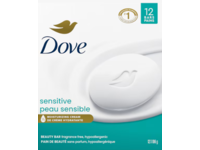 Dove Sensitive Skin Moisturizing Cream Bars, 3.75 oz/106 g, 12 Count - thumbnail 1