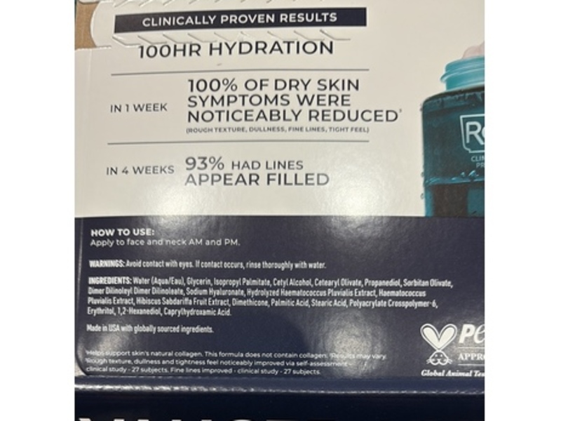 RoC Advanced Hydration+ Water Cream, 1.7 oz/48 g, Pack Of 2