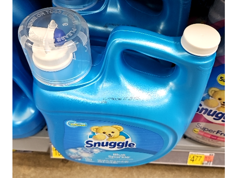 Snuggle Fabric Softener, Blue Sparkle, 181 Loads, 145 fl oz/4.28 L
